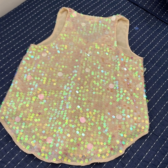 Gorgeous and fun Sequined, V-neck Swing tank by Moulinette Soeurs - size 4 - EUC - Picture 9 of 15